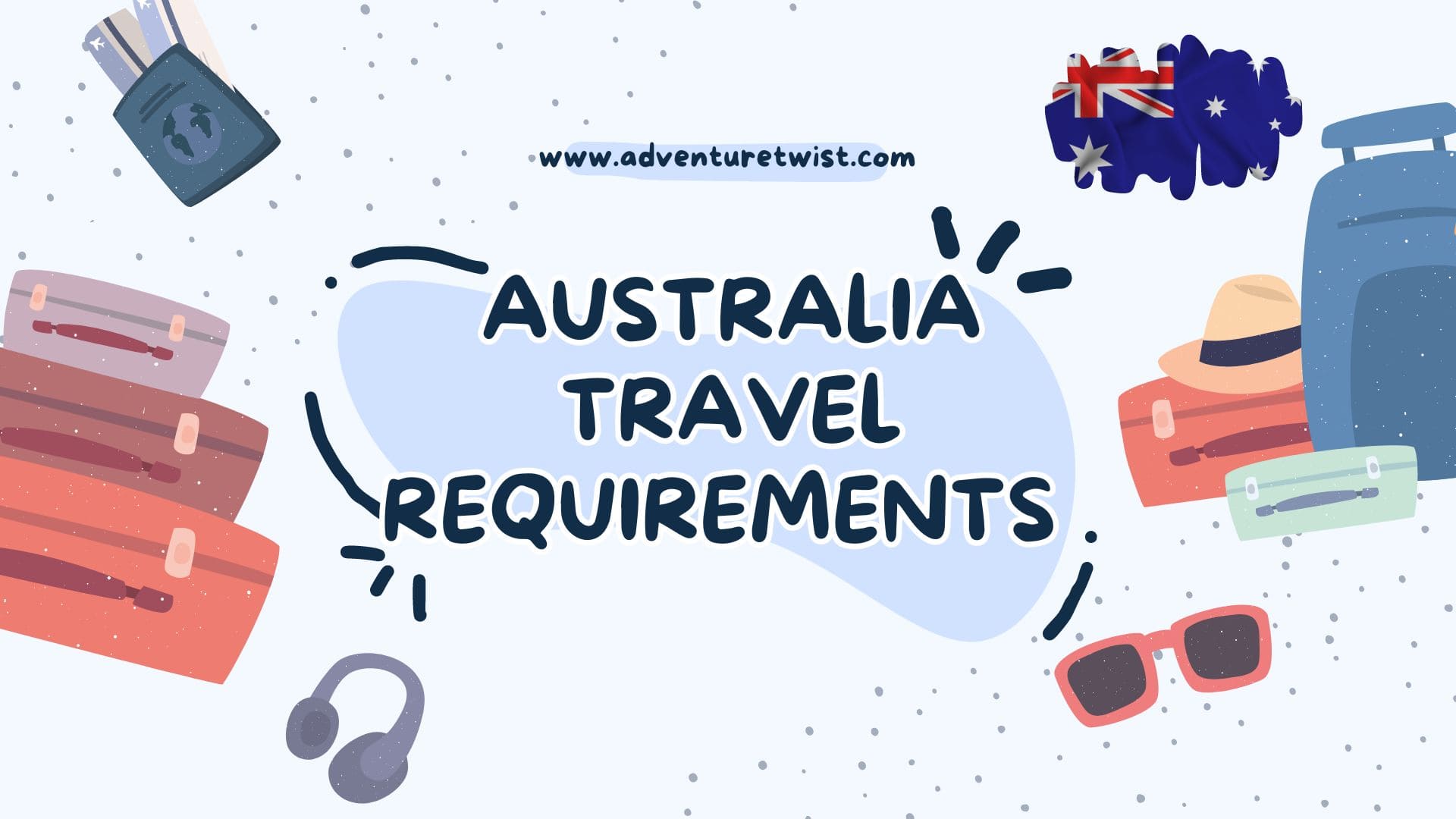 Australia travel requirements illustration