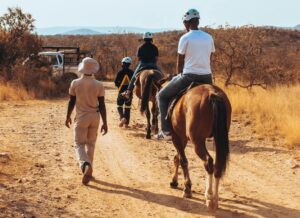 horse ride in Botswana Safari