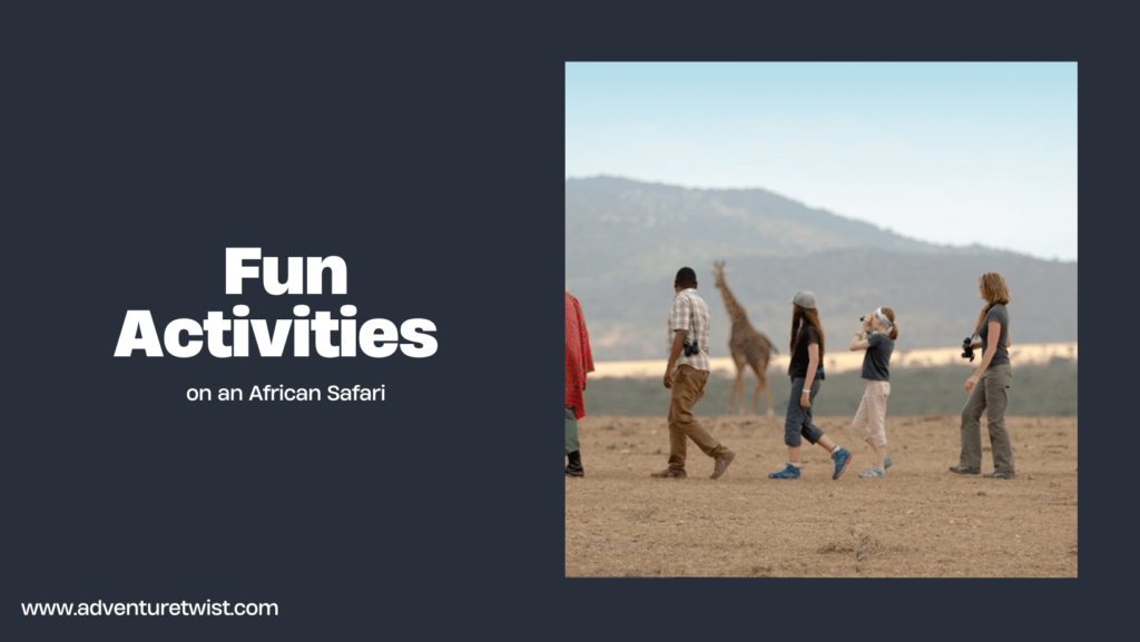 Image illustration of Fun activities on an African Safari